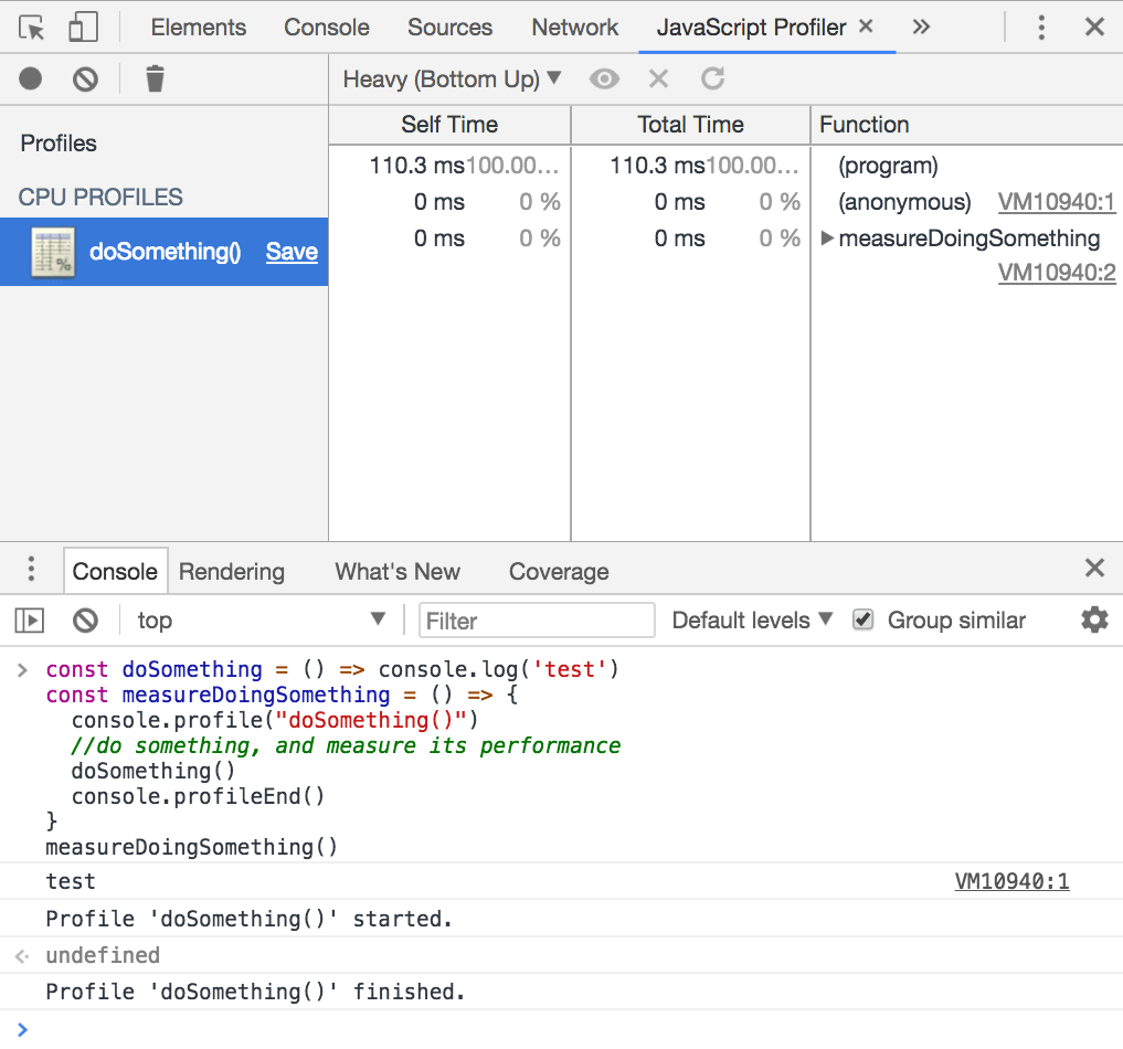 Generate a CPU profile
