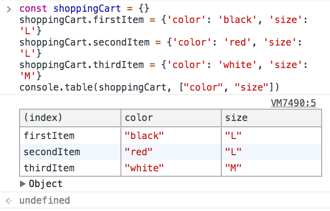 Filtering console logging