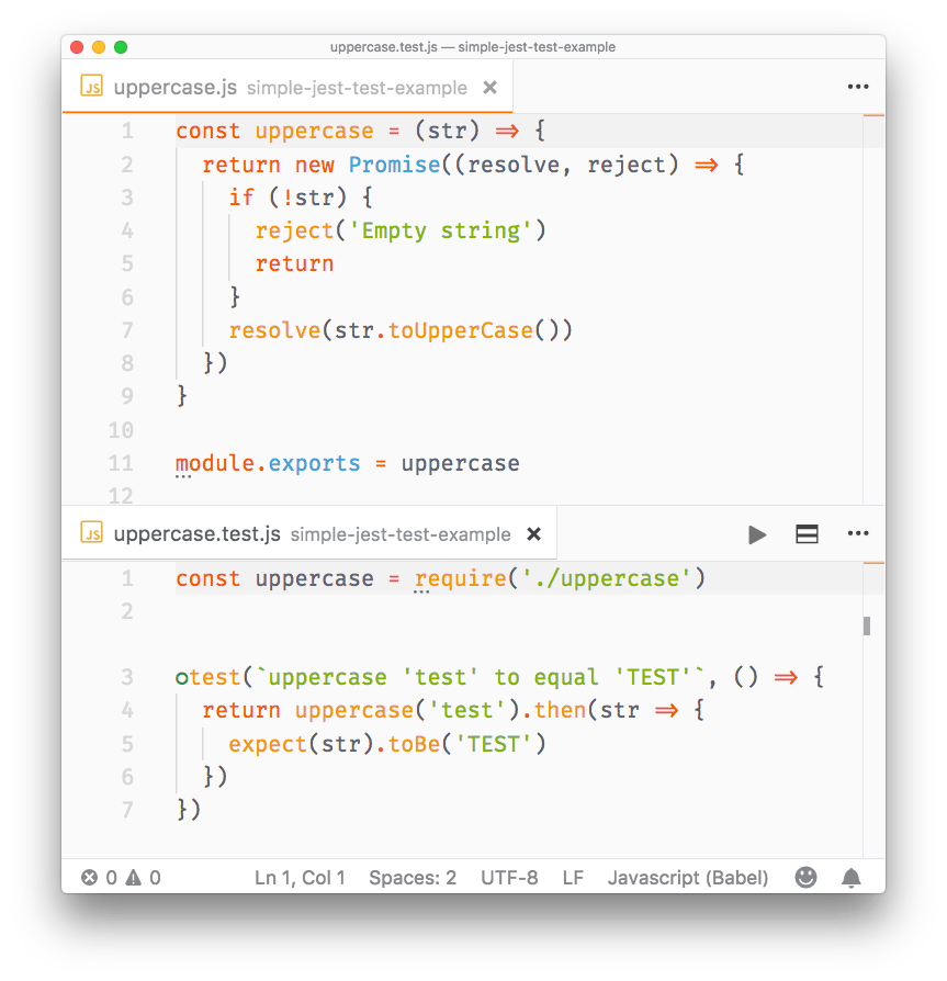 Jest async test promises