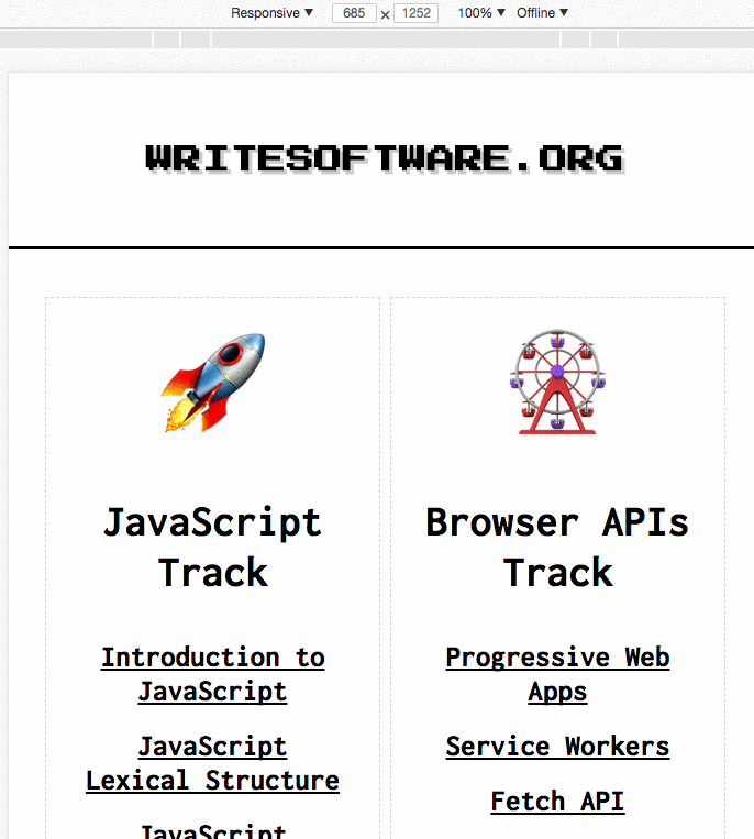 Progressive web apps