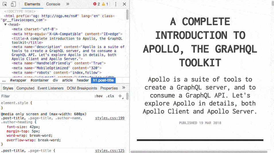 Find an element using CSS selectors