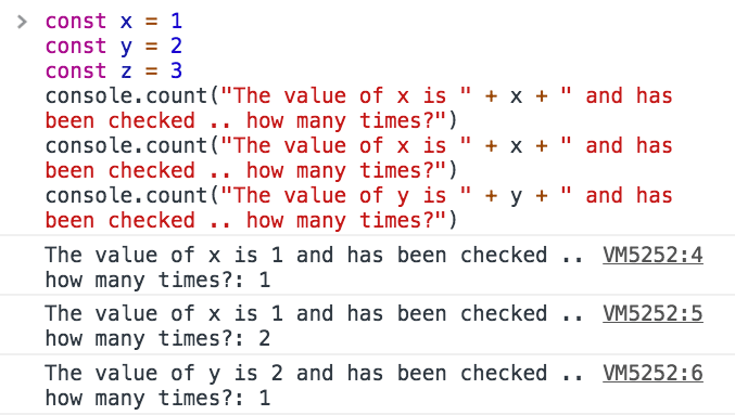 Counting the times a string is printed