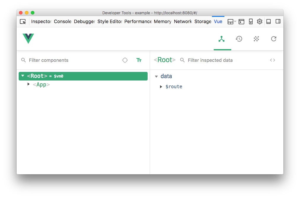 Vue devtools in Firefox