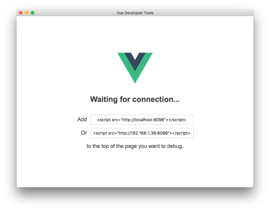 Standalone Vue devtools