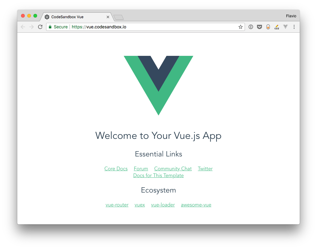 The Vue App